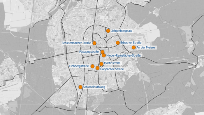 Zwölf neue Carsharing-Standorte in Darmstadt